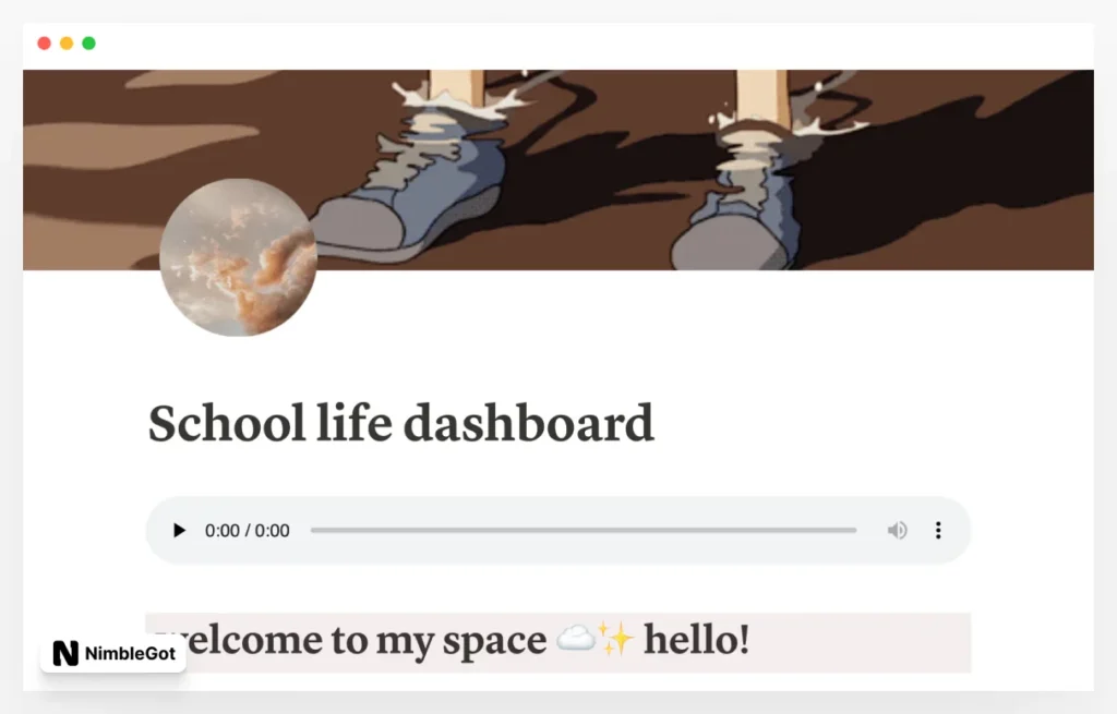 School life dashboard