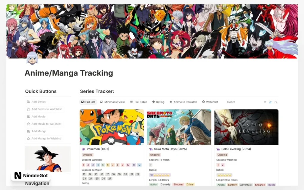 Anime & Manga Tracker