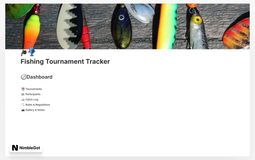 Fishing Tournament Tracker