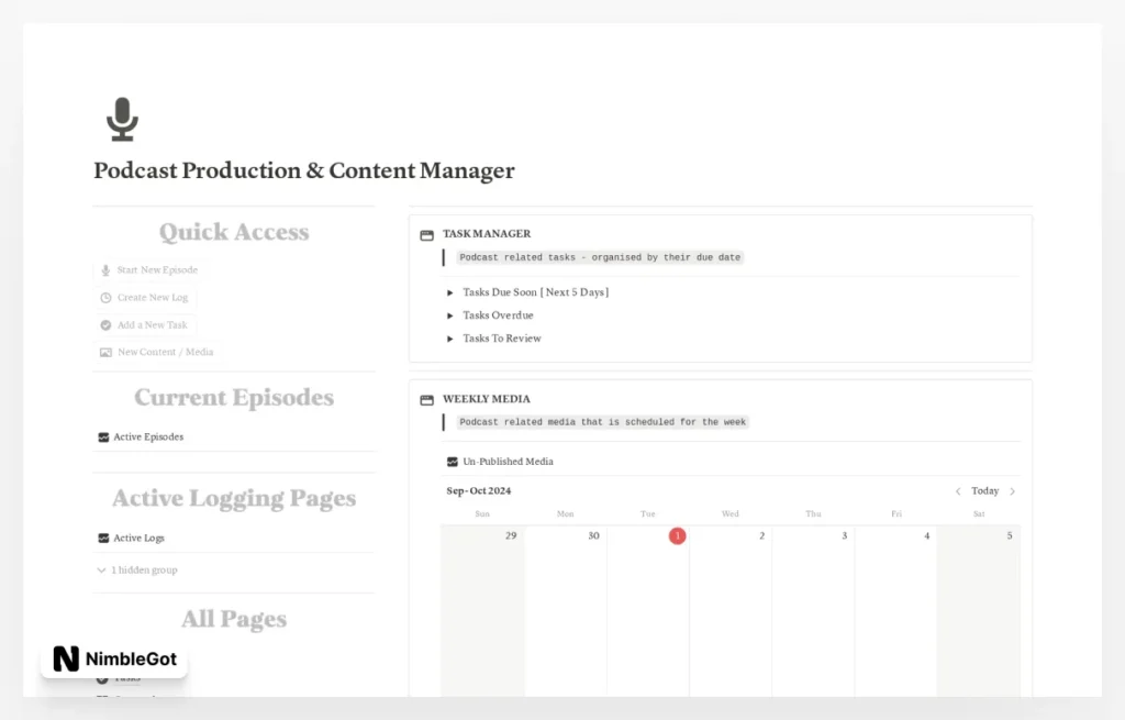 Podcast Production and Content Manager