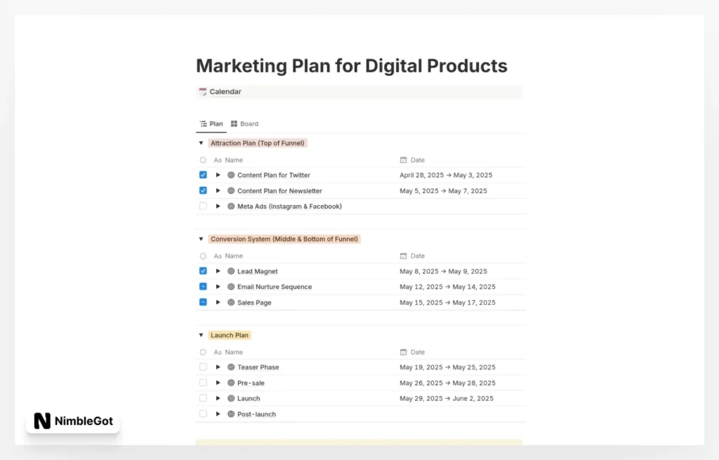 Marketing Plan for Digital Products