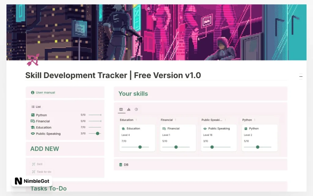 Skill Development Tracker v1.00