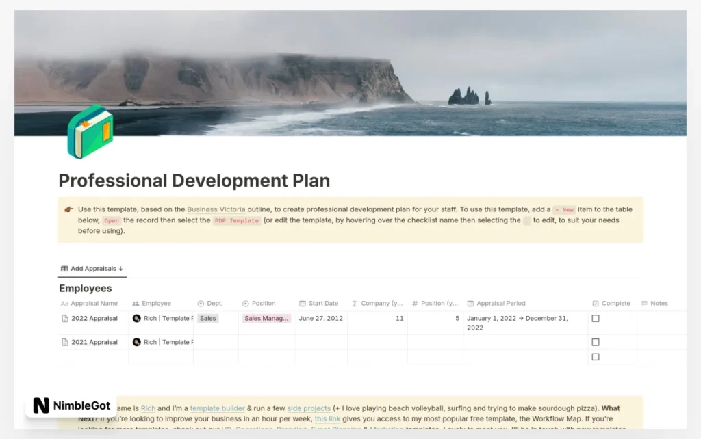 Professional Development Plan