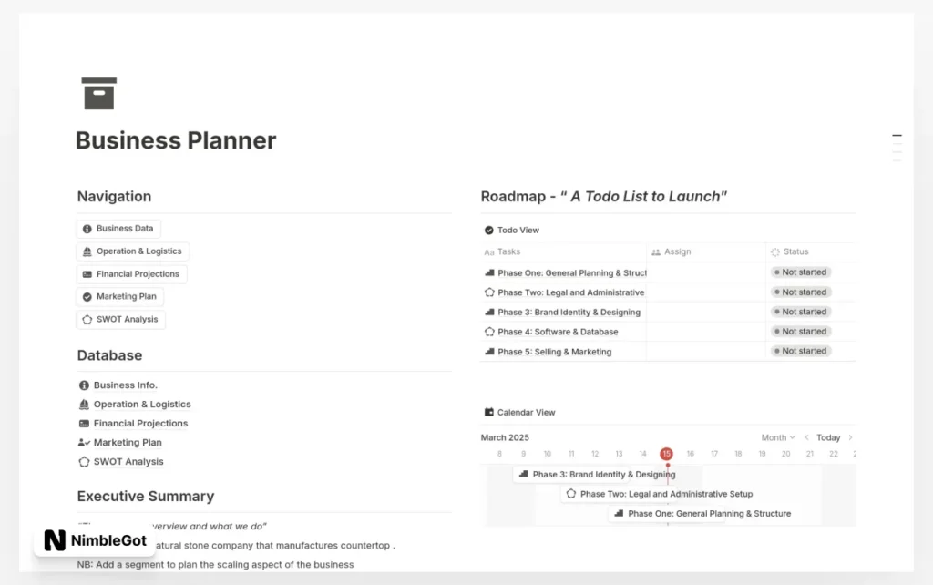 Business Planner - Plan your Business