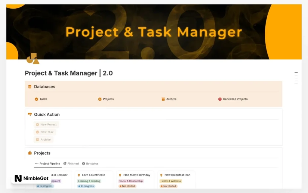 Project and Task Manager