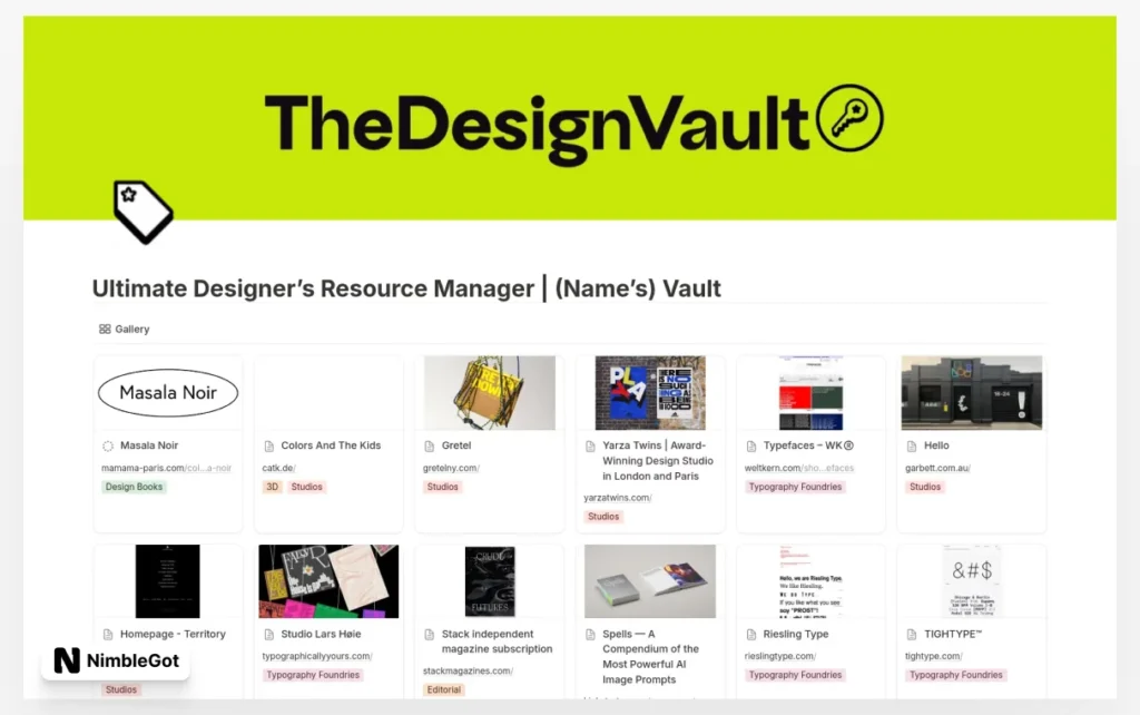 Ultimate Designer's Resource Manager