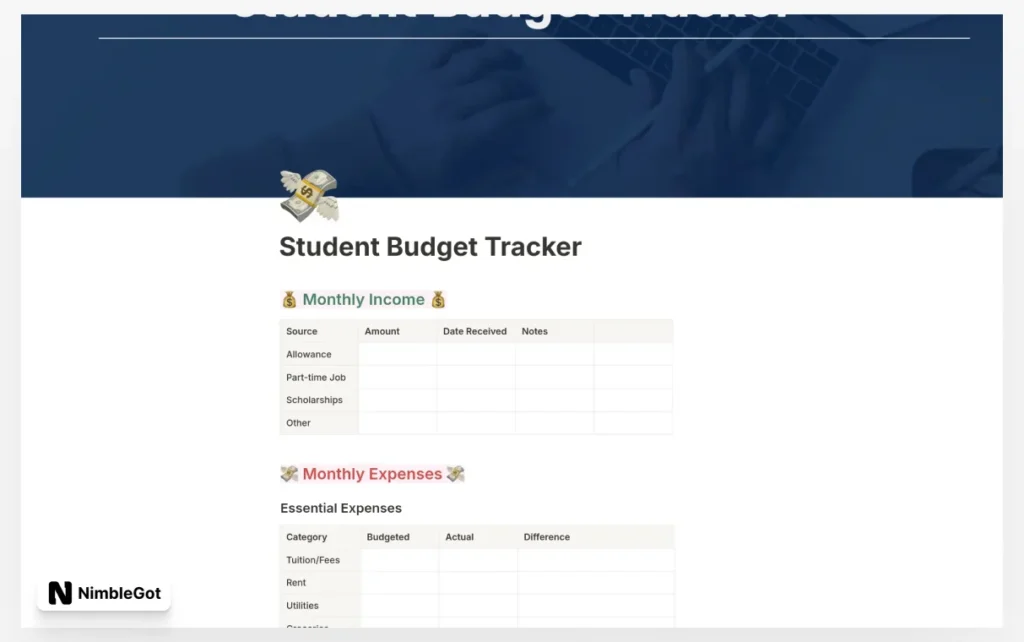 Student Budget Tracker