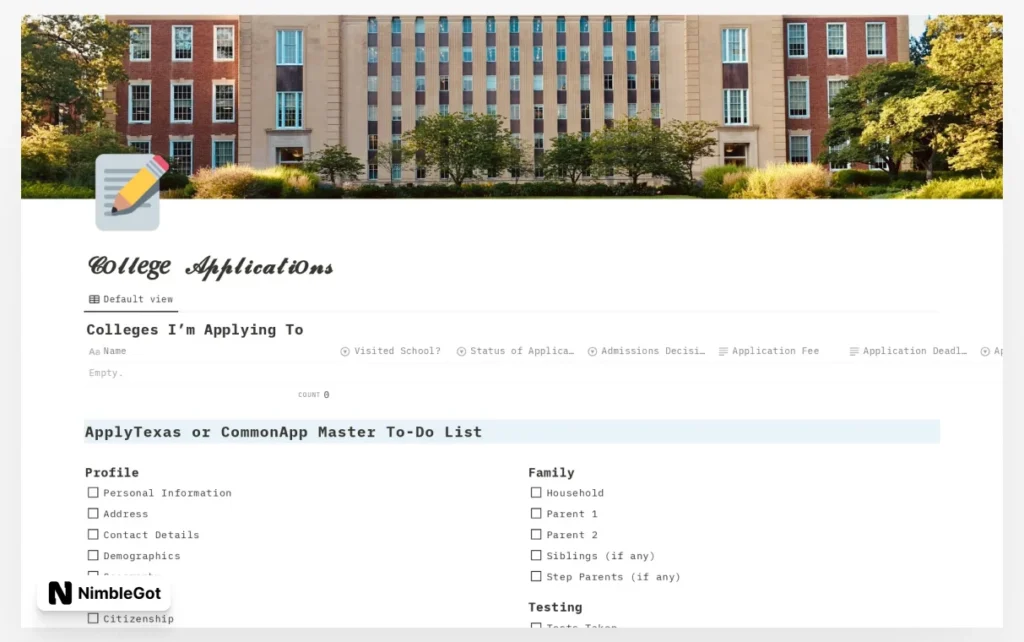 College Applications