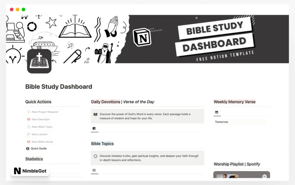 Bible Study Dashboard