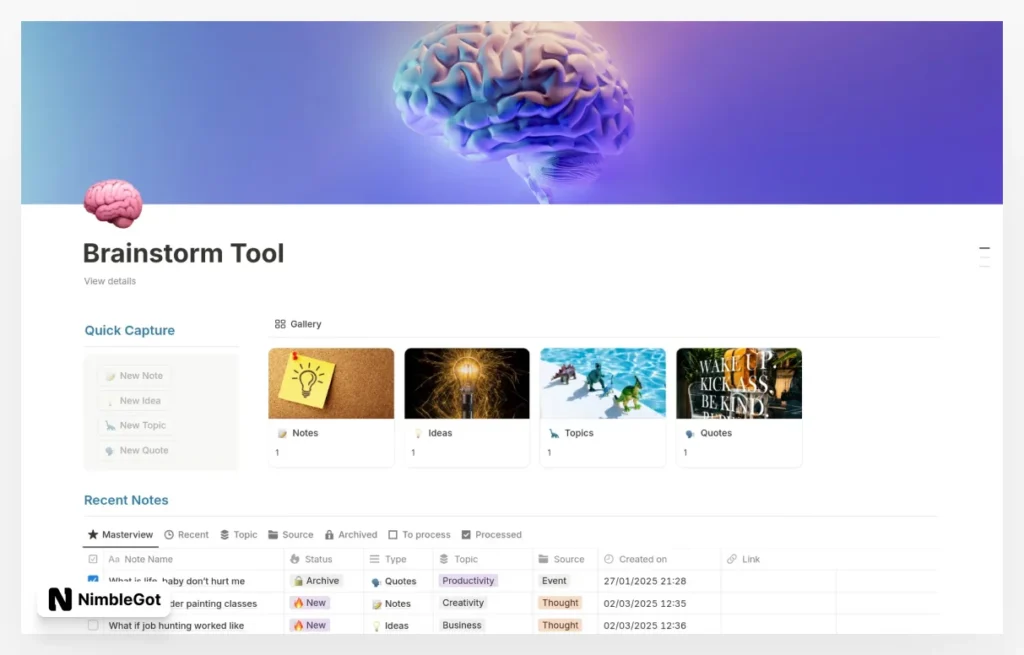 Brainstorm Tool