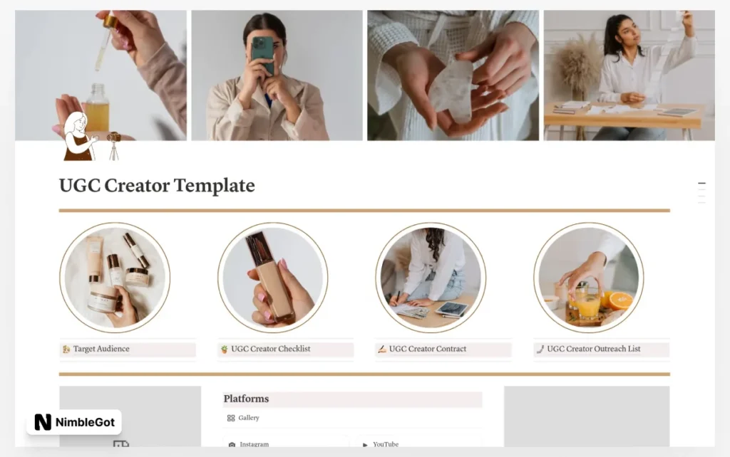UGC Creator Planner