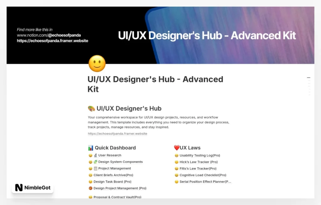UI/UX Designer's Hub - Advanced Kit