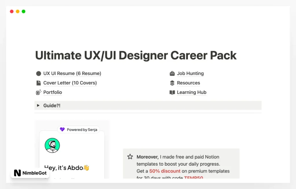 Ultimate UX/UI Designer Career Pack