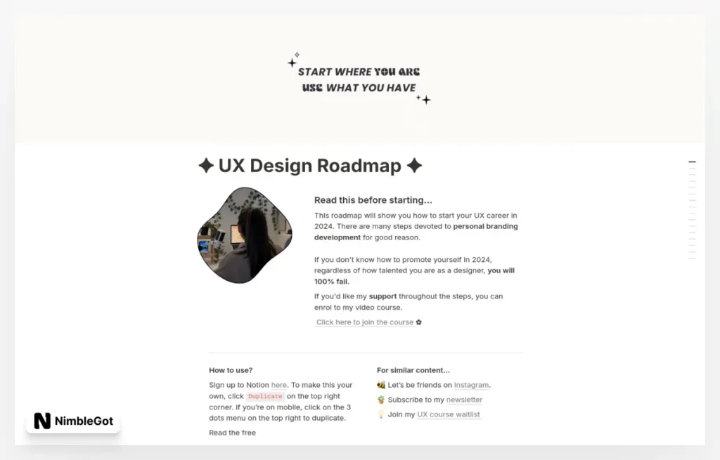 UX/UI Design Roadmap 
