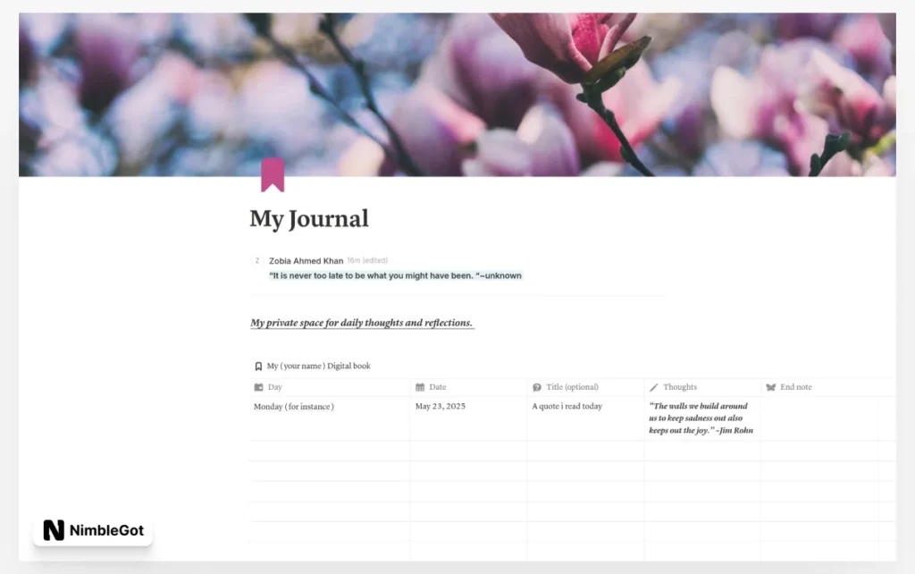 My Journal