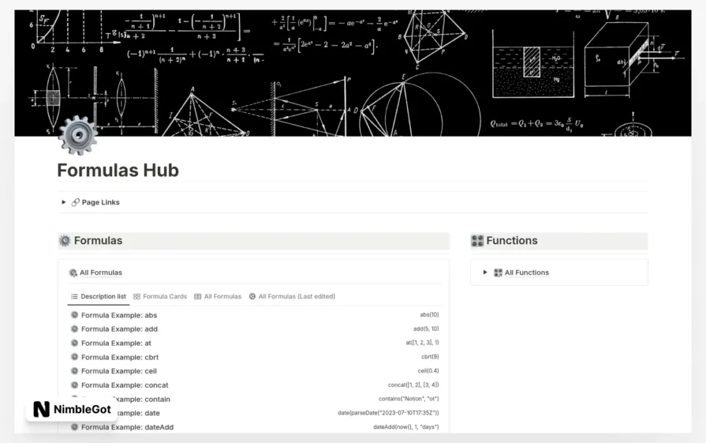 Complete Formula Hub