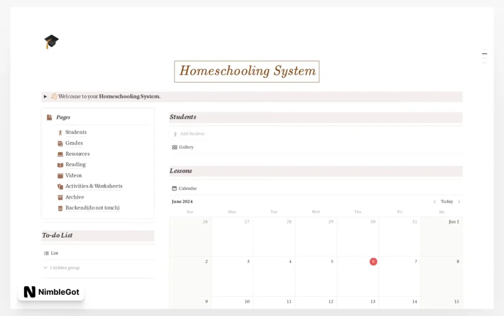 Homeschooling System