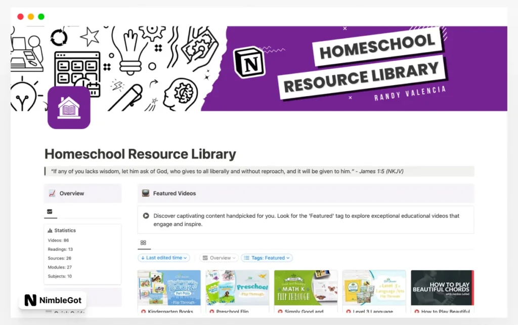 Homeschool Resource Library