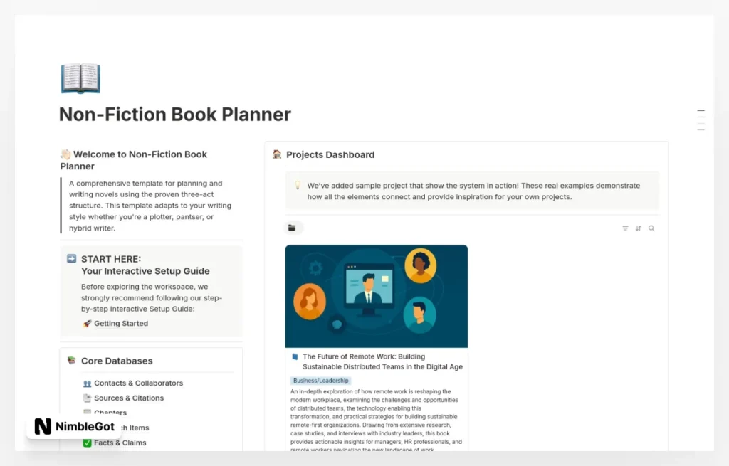 Non-Fiction Book Planner
