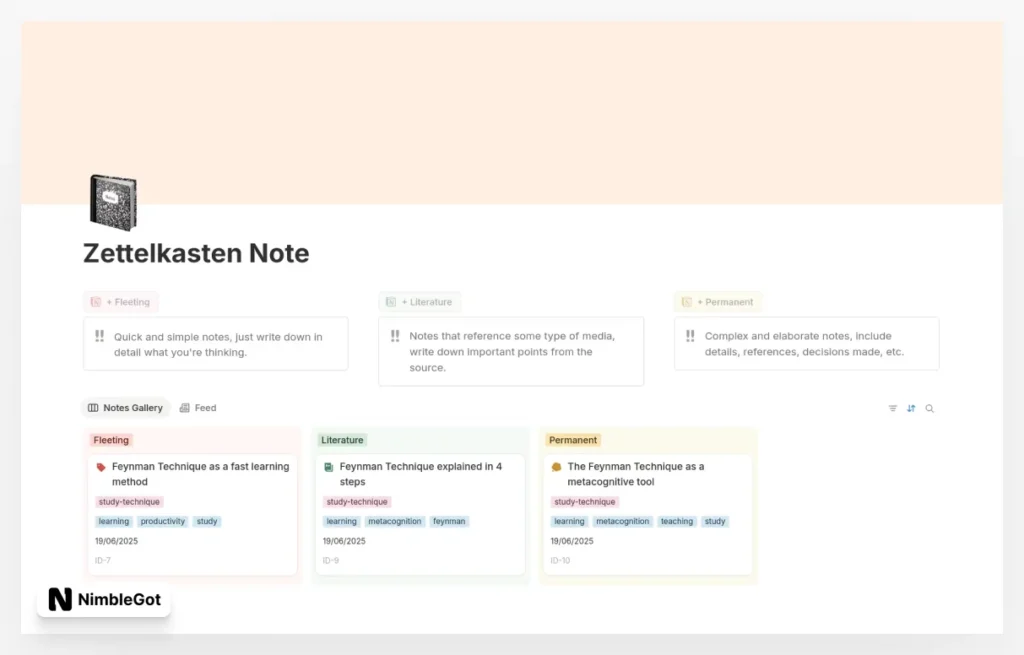 Notas Zettelkasten