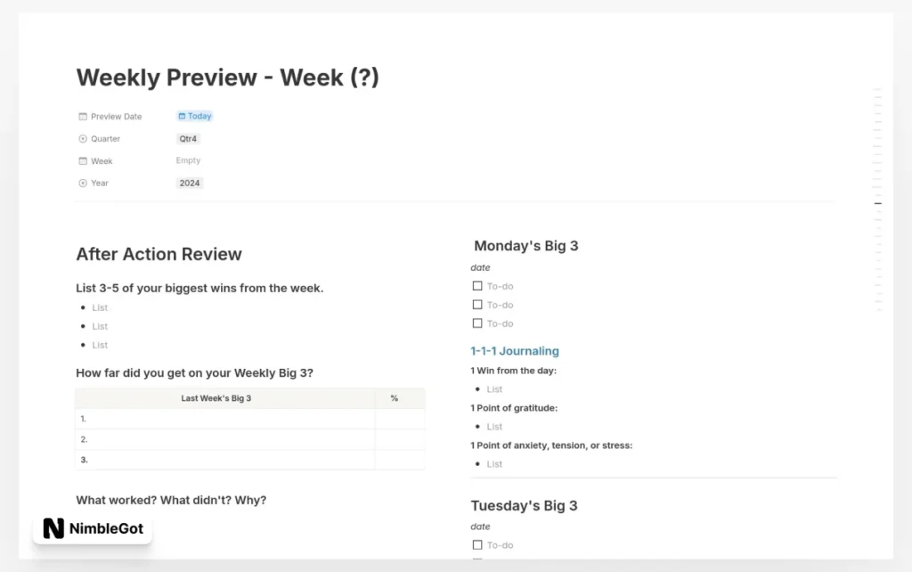 Weekly Preview