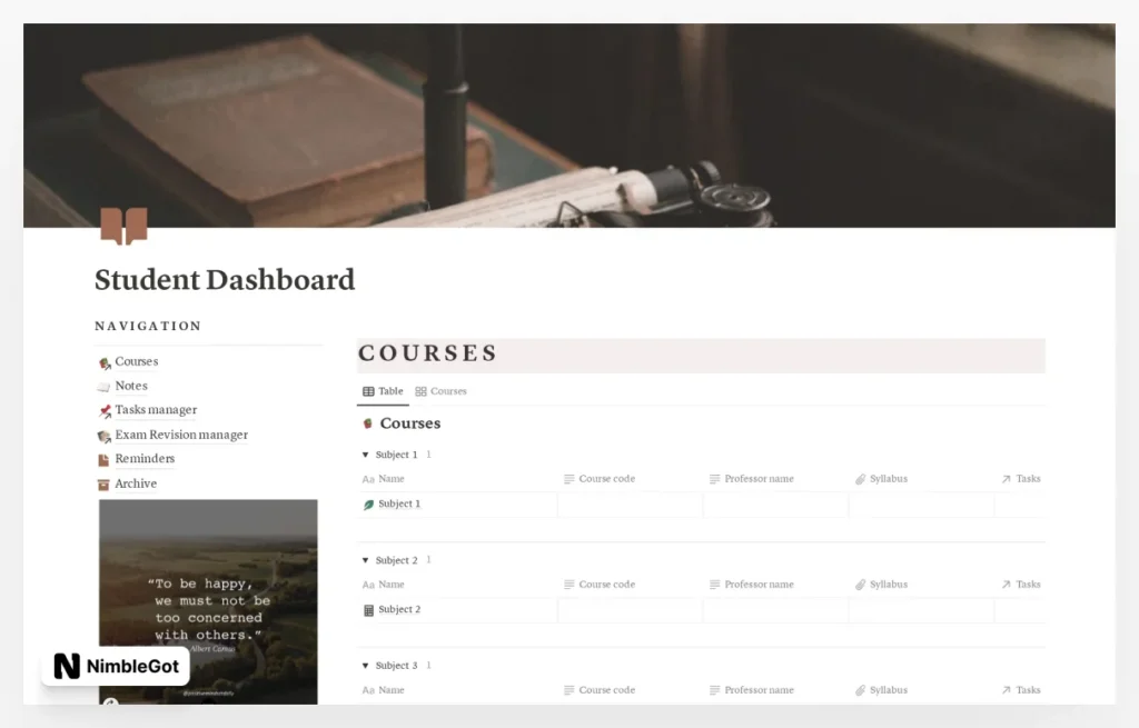 Ultimate Student Dashboard