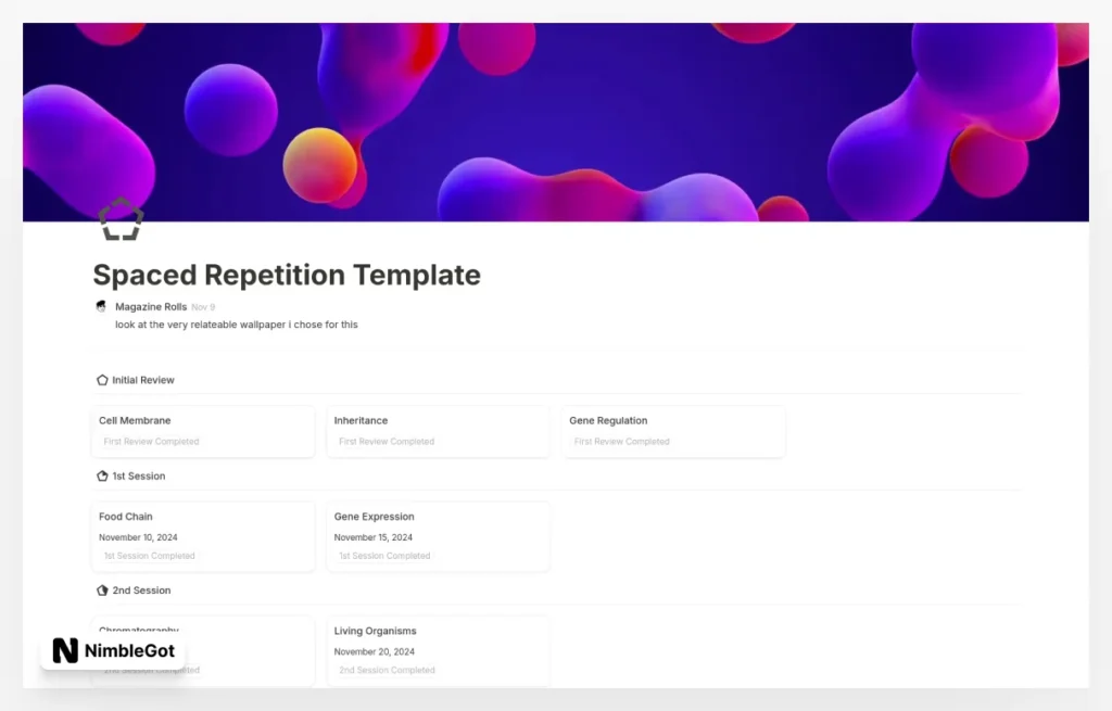 Spaced Repetition Pipeline