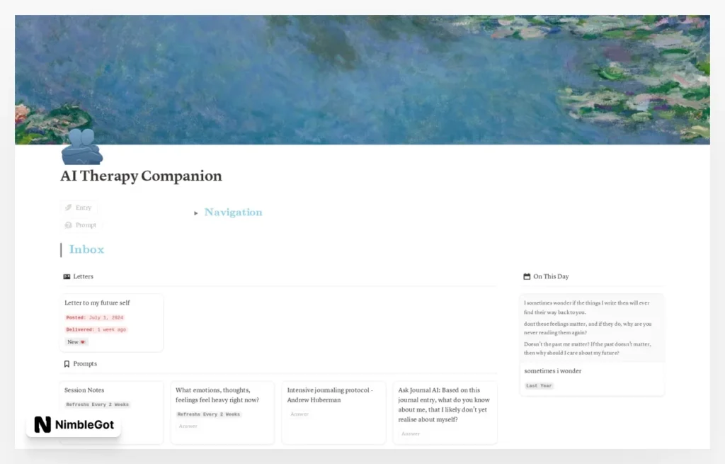 AI Therapy Companion