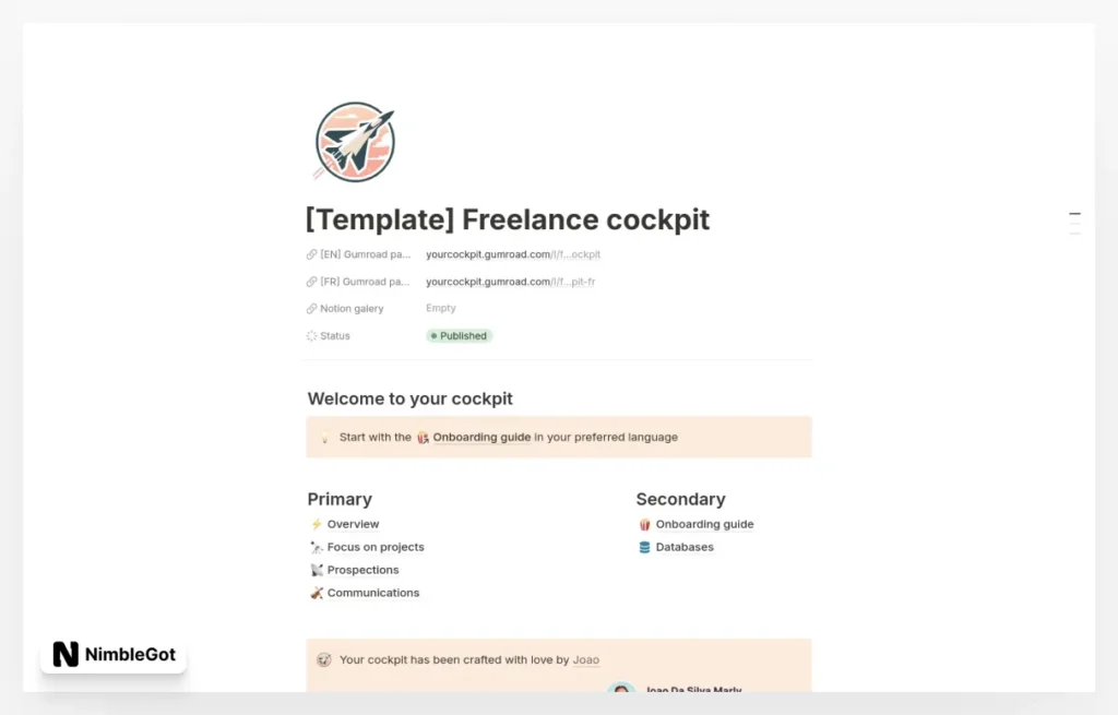 Freelance cockpit