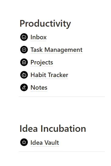 Notion Second Brain Import and Set Up​