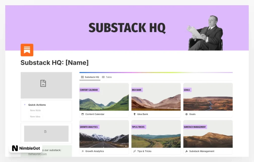 Editorial Calendar for Substack