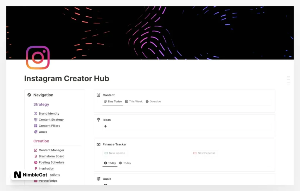 Instagram Planner - Instagram Creator Hub