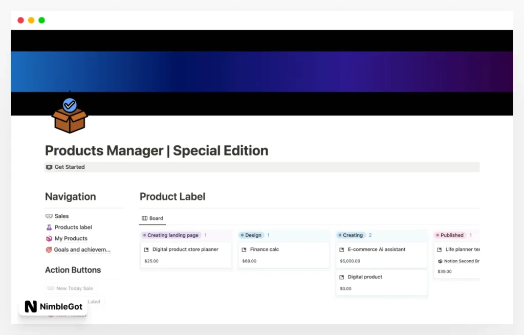 Products Manager | Special Edition