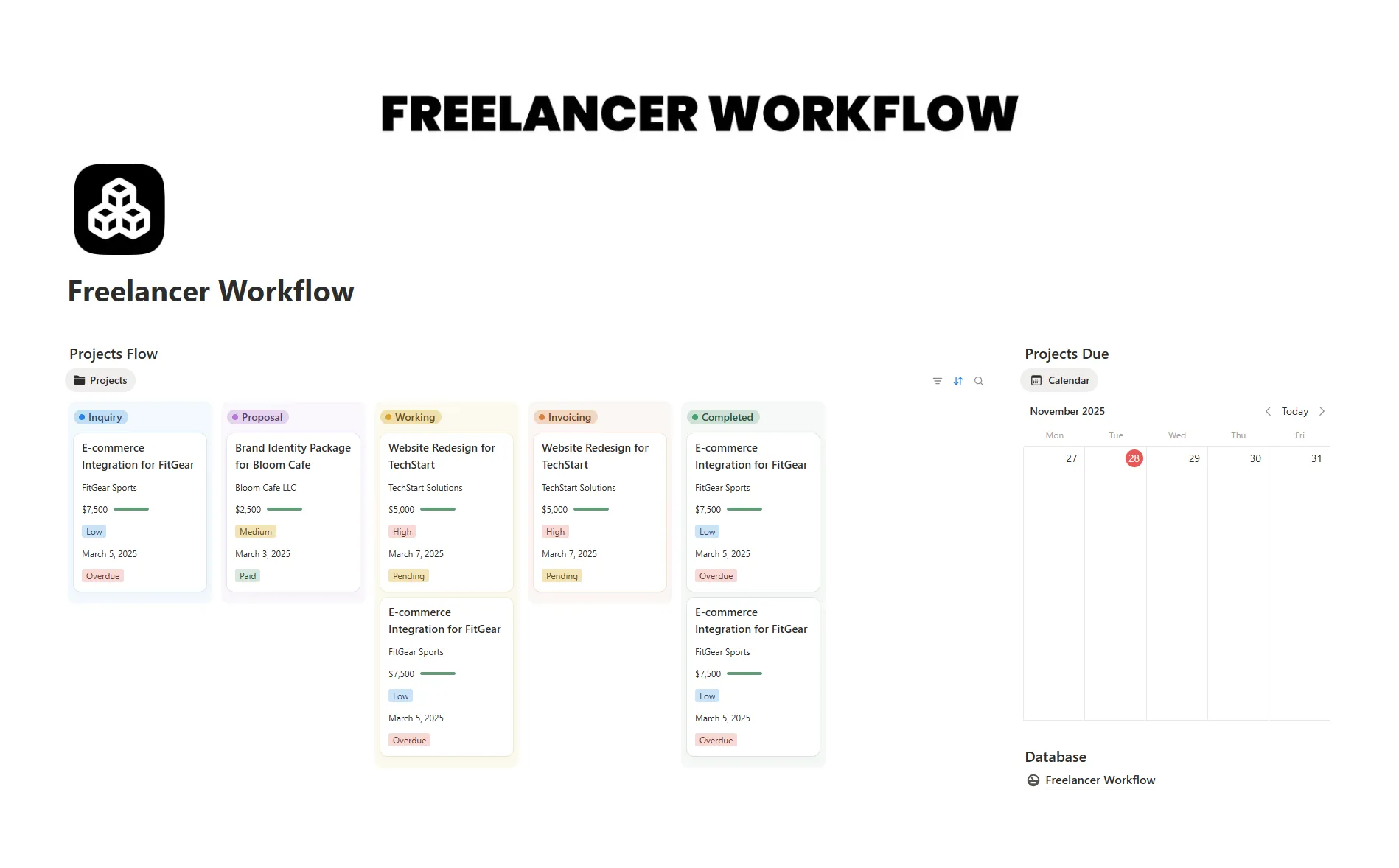 Freelancer Workflow