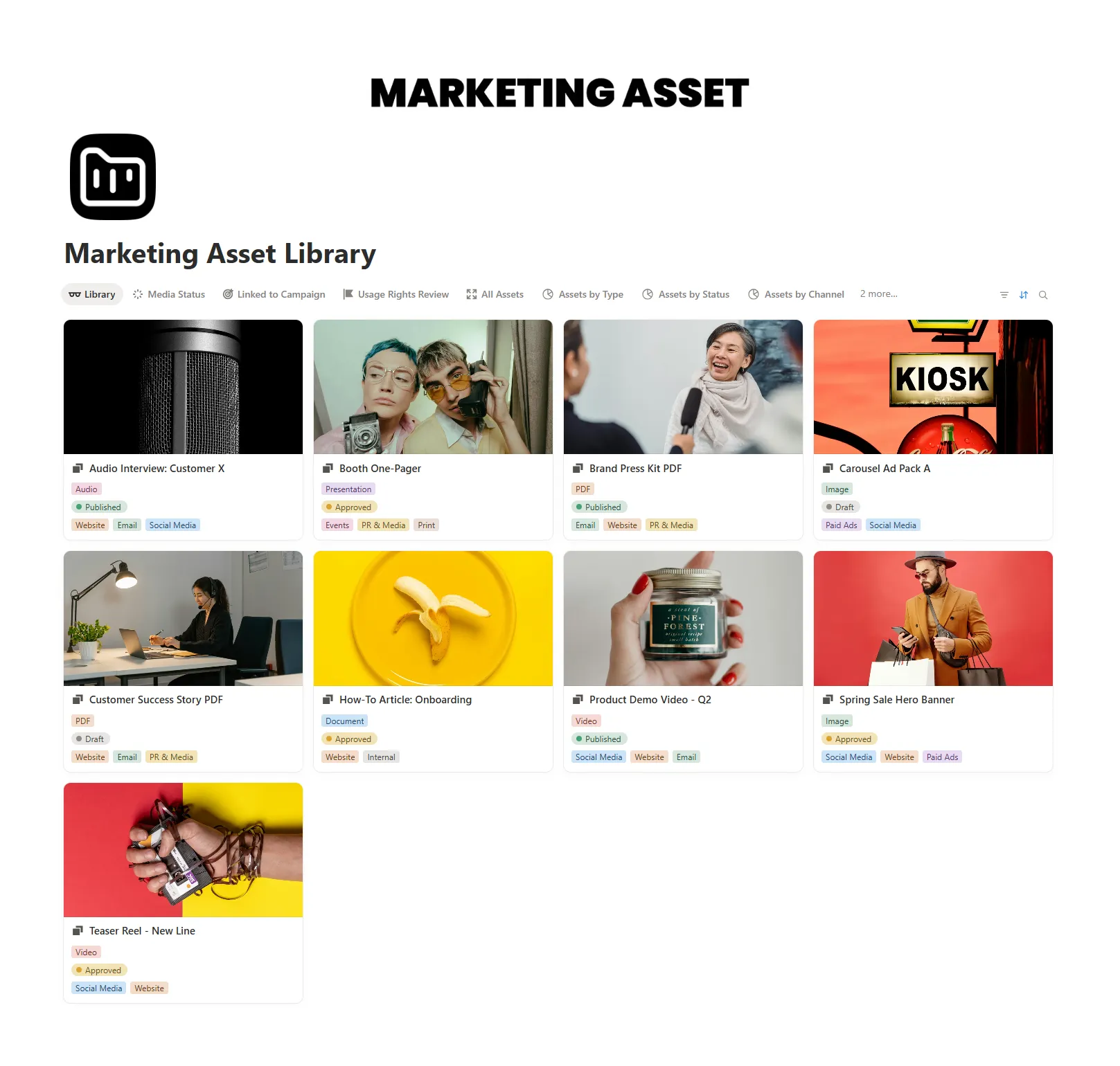 Marketing Asset Library