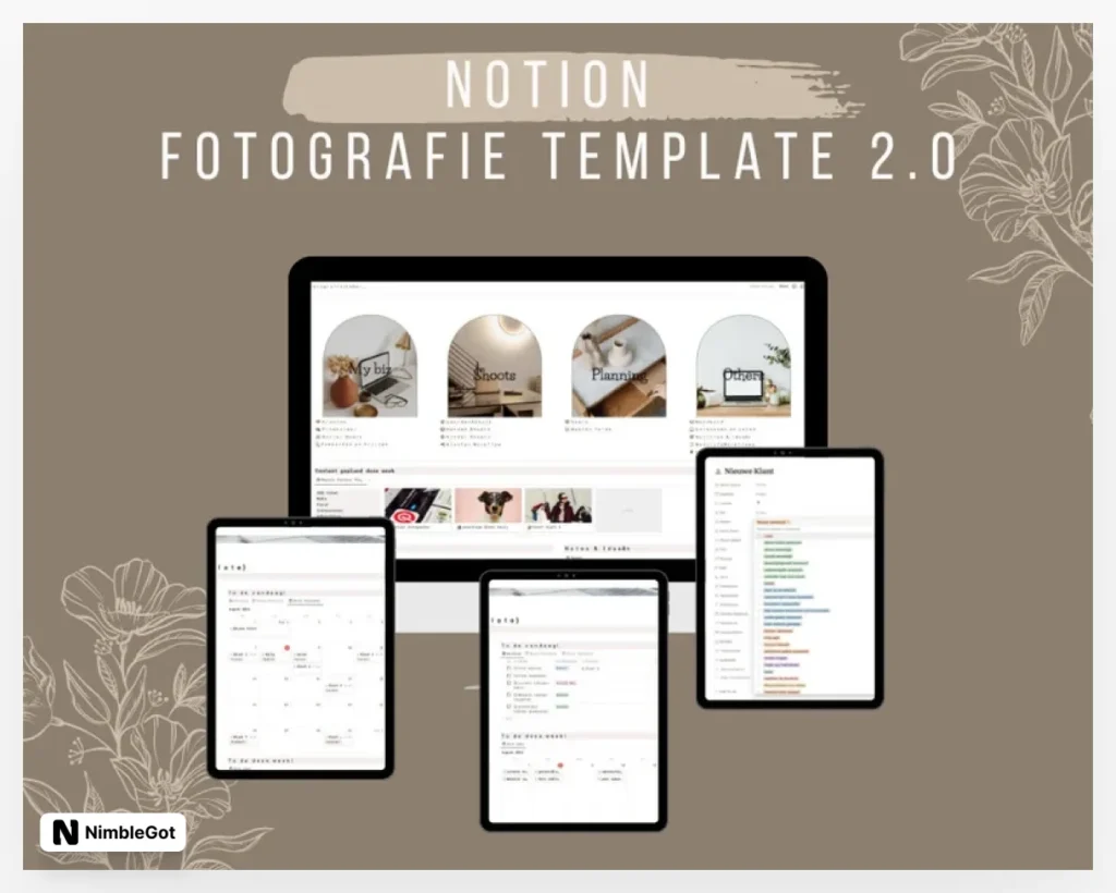 Dutch (NL) Notion Photographers Template