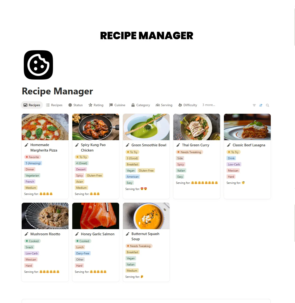 Recipe Manager