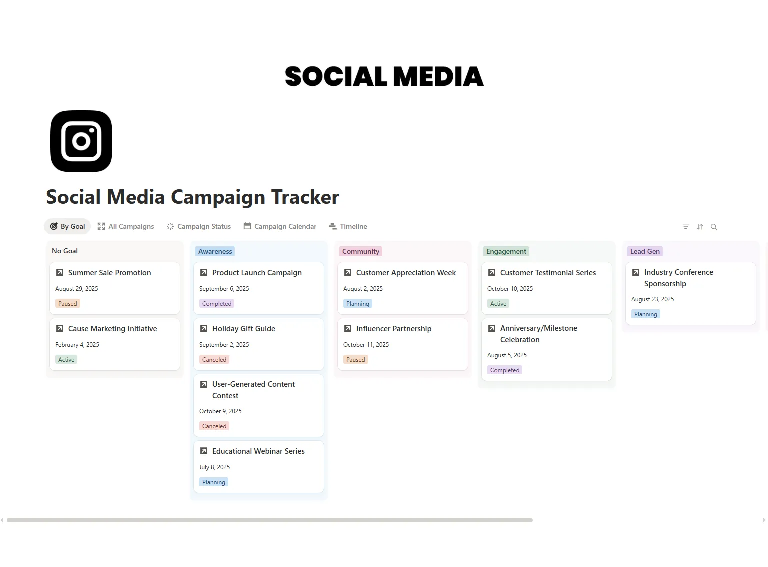 Social Media Campaign Tracker