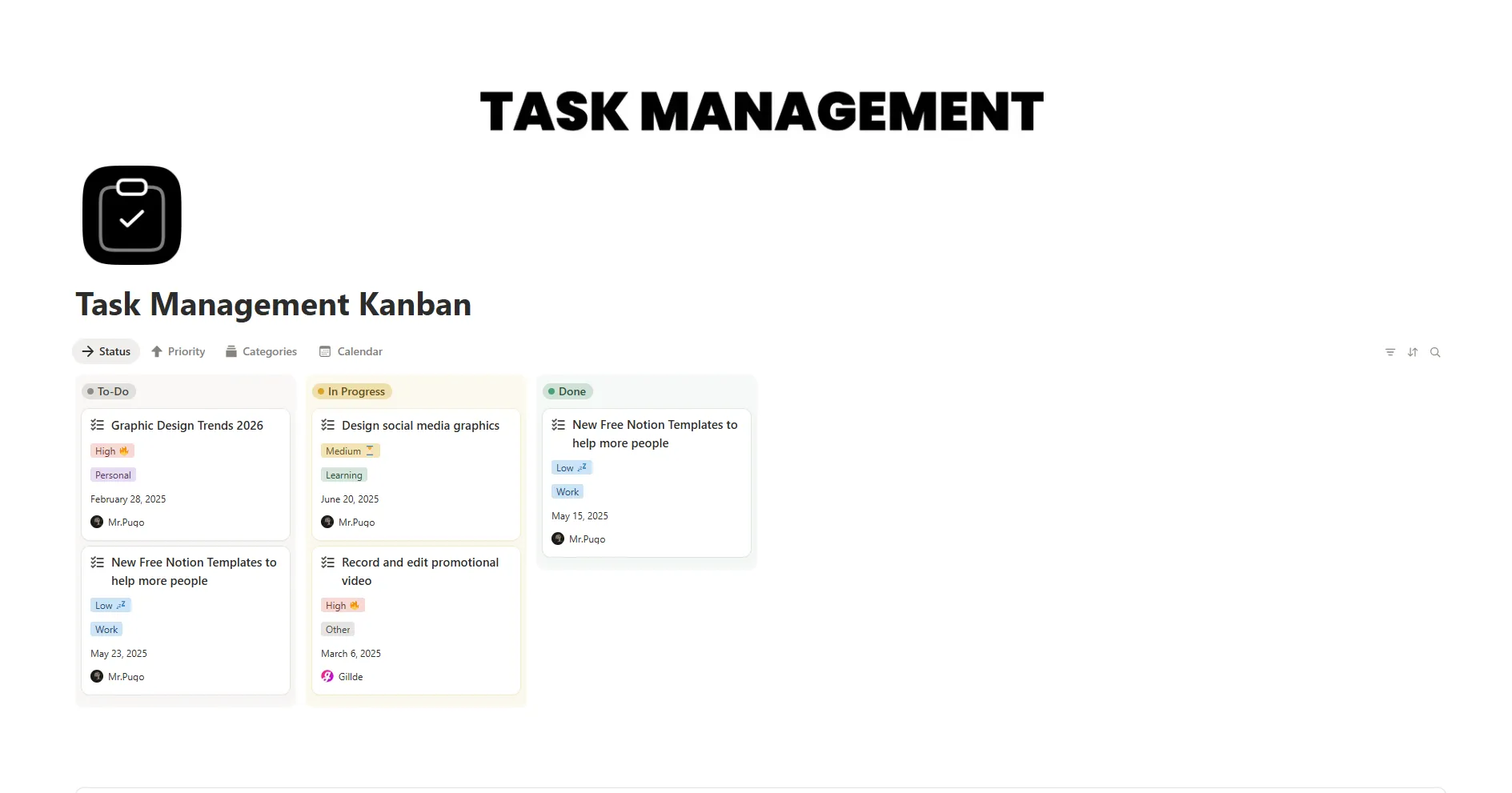 Customize fields to match your workflow.