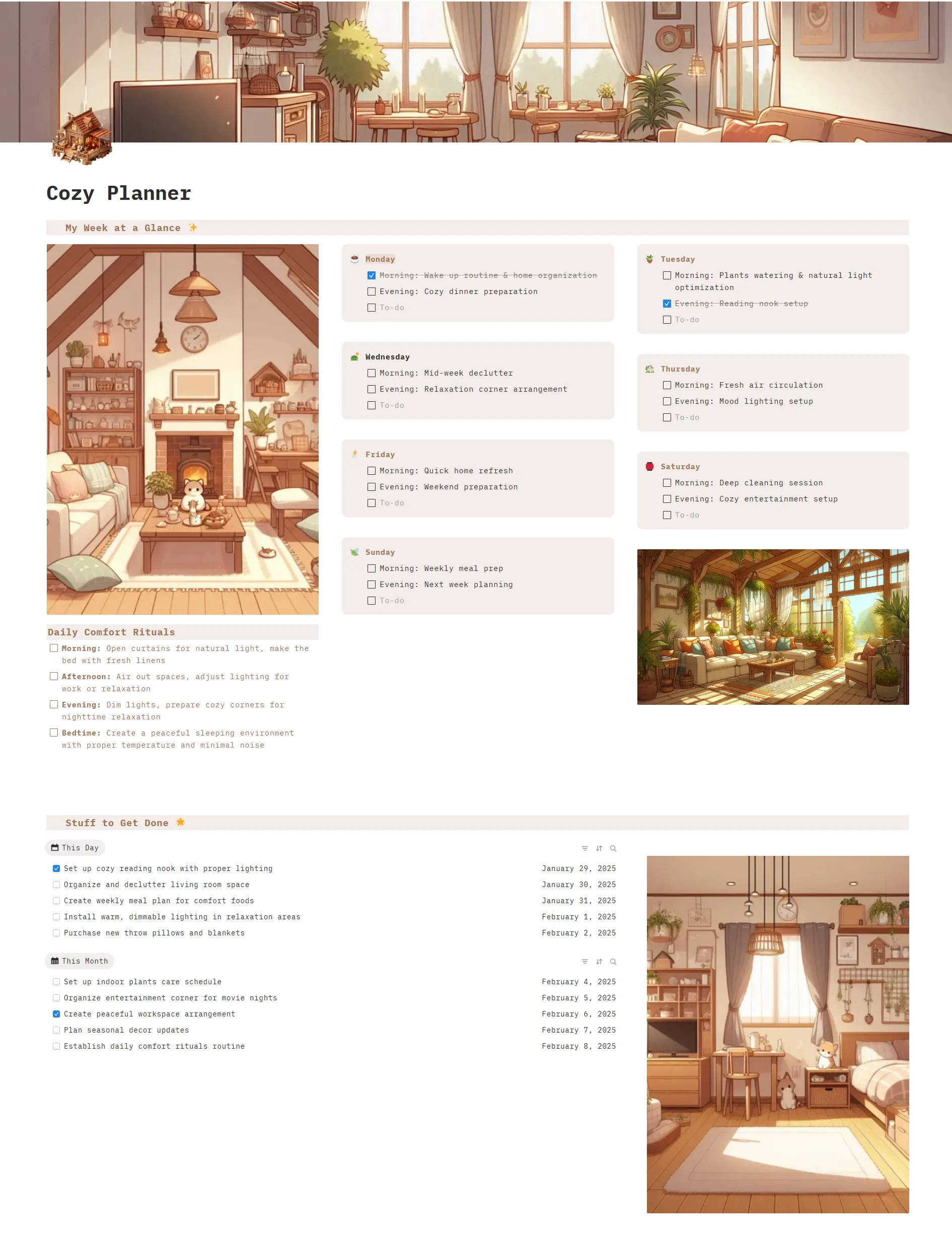 Cozy Planner