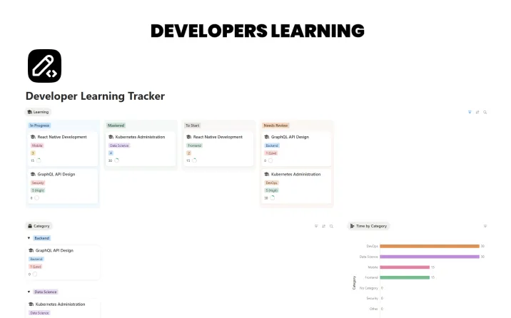 Developer Learning Tracker