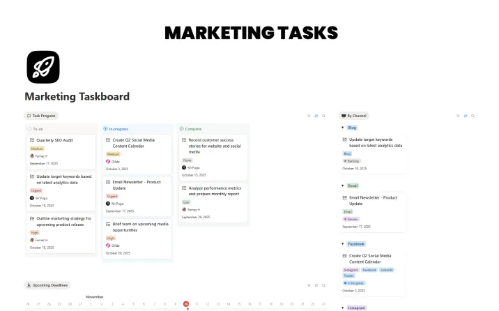 Marketing Taskboard