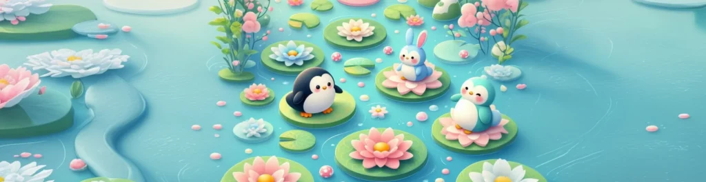 Kawaii Garden Friends Notion Cover