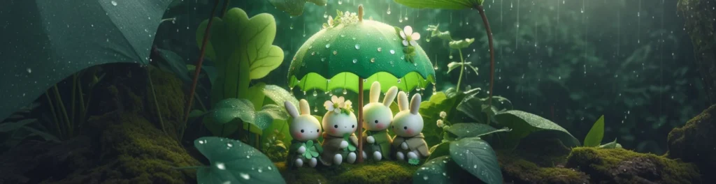 Kawaii Garden Friends Notion Cover