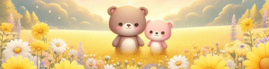 Kawaii Garden Friends Notion Cover