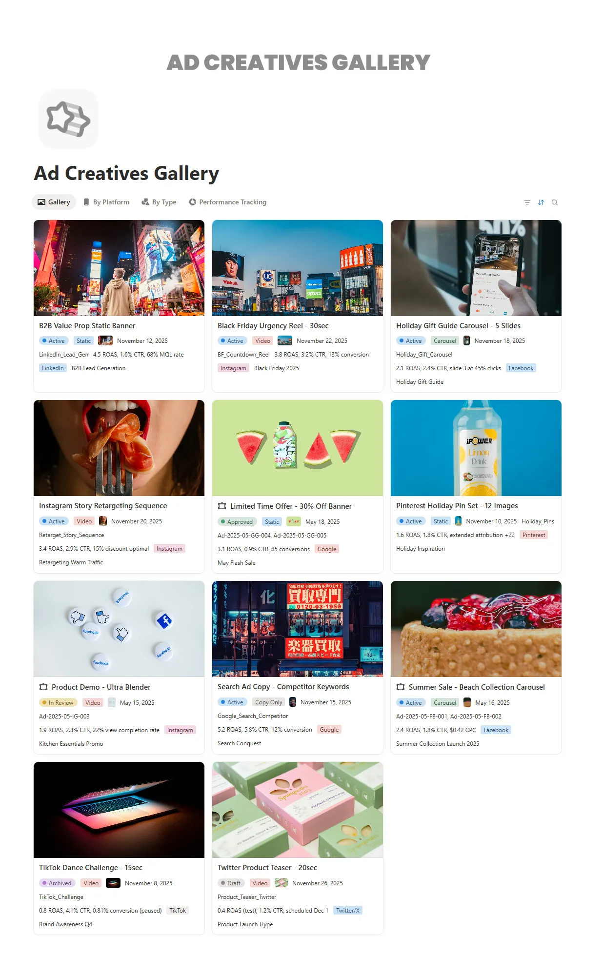 Ad Creatives Gallery