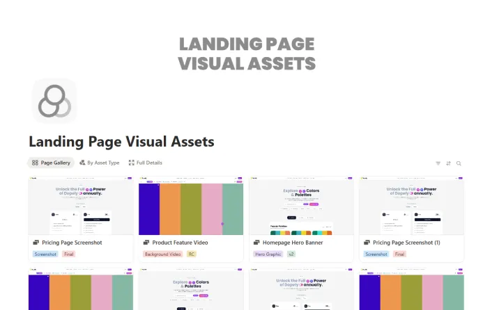 Landing Page Visual Assets